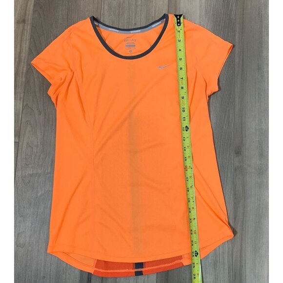 Nike Running Tangerine Orange Dri-Fit Athletic Tee Size M - Picture 10 of 11